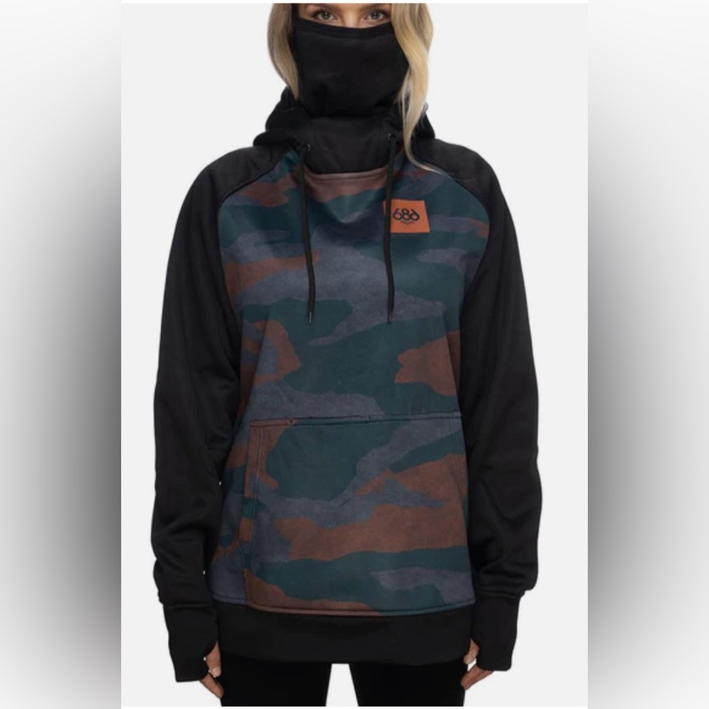 686 Bonded Fleece Women's Pullover Hoodie camo